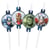 4 Pailles Avengers Infinity Stones - Recyclable