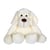 Peluche - Peluche Chien Flatoutou blanc - 50 cm