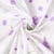 Tissu Polycoton imprimé Lavandia sur fond Blanc