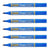 Lot de 6 marqueurs permanents - PENTEL - Pointe conique - Bleu