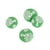 Lot de 3 boutons 2 trous flocons vert sapin