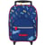 Sac à dos à roulettes Dino Bleu 34 CM - Haut de Gamme