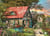 Puzzle 500 pièces - Pièces XXL - Family Puzzle: Dominic Davison - The Country Shed - Eurographics
