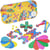 Rainbow Pack CLIXO - Jeu de Construction Magnétique, Flexible, Durable et Imaginatif -  42 pcs - Des 4 ans