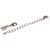 Fermoir pour bijou assemblé avec chaine 2mm ø - Doré rose