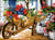 Canevas Pénélope Antique Brouette de fleurs 40X50cm