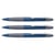 Lot de 3 stylos à bille Schneider Loox, pointe moyenne, encre bleue.