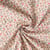 Tissu Double gaze de Coton Fleuris Caseia sur fond Ecru