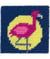 Kit Canevas soudan Nathan le Flamant 15 x 15 cm - Com'1 Idée Rose