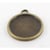 MégaCréa - Médaillon en métal rond Grand modèle Bronze