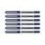 6 stylos roller bleu Uni Ball EYE pointe fine 0,5mm
