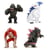 Godzilla - Pack 4 figurines Diecast Nano Metalfigs série 1 4 cm