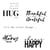 Tampons transparents textes 7- Sizzix