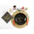 10 Assiettes Joyeuses Fêtes Noir et Or