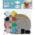 Kit créatif - Décorer sous-verres - 8 pièces en bois + Pochoirs + peinture - Aladine