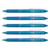 Lot de 5 stylos roller rétractables Pilot Frixion Ball Clicker Pointe Moyenne 0,7 Turquoise