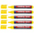 Lot de 5 marqueurs permanents pointe moyenne 1,5-3 mm - EDDING 300 - Jaune