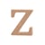 Lettre, z, H : 8 cm, ép. 2 cm, 1 pièce