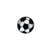 Ecusson thermocollant ballon de foot 2,5cm