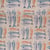 Tissu toile de Coton Poissons Mosaiques sur fond Naturel