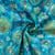 Tissu Coton imprimé Mandalas sur fond Bleu turquoise