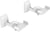 NorStone Bookshelves Wall Mount Blanc (la paire)