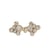 Brandebourg textile strass 75mm beige