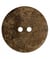 Carte de 1 bouton galet rond taupe 2 trous 30mm - Union Knopf Marron