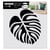 Pochoir pour textiles - Feuille tropicale