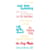 Tampons transparents - Textes anglais vacances - 10 clear stamps - Sizzix