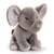 Éléphant en peluche - Kontiki - 18 cm