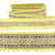 Bobine 10m Galon jacquard pompons Jaune paille 37mm