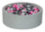 Piscine à balles Aire de jeu + 450 balles perle, rose clair, argent - Velinda