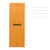 Bloc notes - Shopping -  7,4 x 21 cm - Lignes - 80 feuilles - Orange - Rhodia