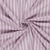 Tissu Polyester aspect Lin Rayures Anna sur fond Lilas