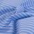 Tissu Coton légèrement extensible grandes rayures Bleu ciel sur fond Blanc