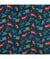 Tissu enfant coton bus de 150 cm de largeur Bleu vendu par 50 cm