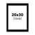 Passe-partout - Noir - 20x30cm - Photo 13x18cm - Pour cadre - Encadrement