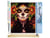 Peinture par Numéro Figured'Art - Visage et Fleurs - Kit de Loisir Créatif DIY Numéro d'Art Complet - 40x50cm toile roulée + châssis en bois à monter
