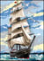 Canevas antique Grand mât 45x60cm