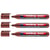 Lot de 3 marqueurs permanents pointe ronde 1,5-3 mm - EDDING 300 - Marron