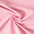 Tissu Coton aspect Lin Emy rayures Blanc sur fond Rose corail
