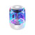 Enceinte Bluetooth 5.0 Lumineuse LED Transparente Subwoofer TWS 6D Surround HIFI Stéréo Cool Audiohe Blanc YONIS