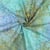 Tissu Batik de Viscose Motifs Organiques sur fond Vert olive