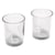 Verre pour bougie chauffe - plat, 5 cm ø, cristal, hauteur 6,5 cm