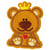 Ecusson thermocollant adorable ours 5x5cm