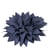 Broche fleur pivoine 14cm bleu marine