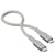 LinQ Câble USB4 USB-C vers USB-C 0.3m Série Procable Transfert Ultra Rapide Gris clair
