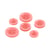 Lot de 3 boutons ronds 2 trous rose