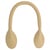 Lot de 2 anses de sac modernes 38 cm beige